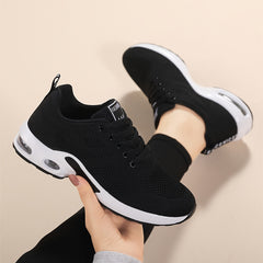 Women's Mesh Breathable Running Shoes Lace up Lightweight Casual Shoes