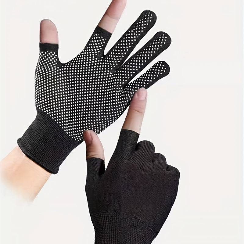 Pair of Anti Slip Lightweight Two Finger Gloves