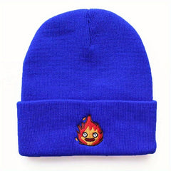 Anime Pattern Knit Beanie Hat Ear Protection