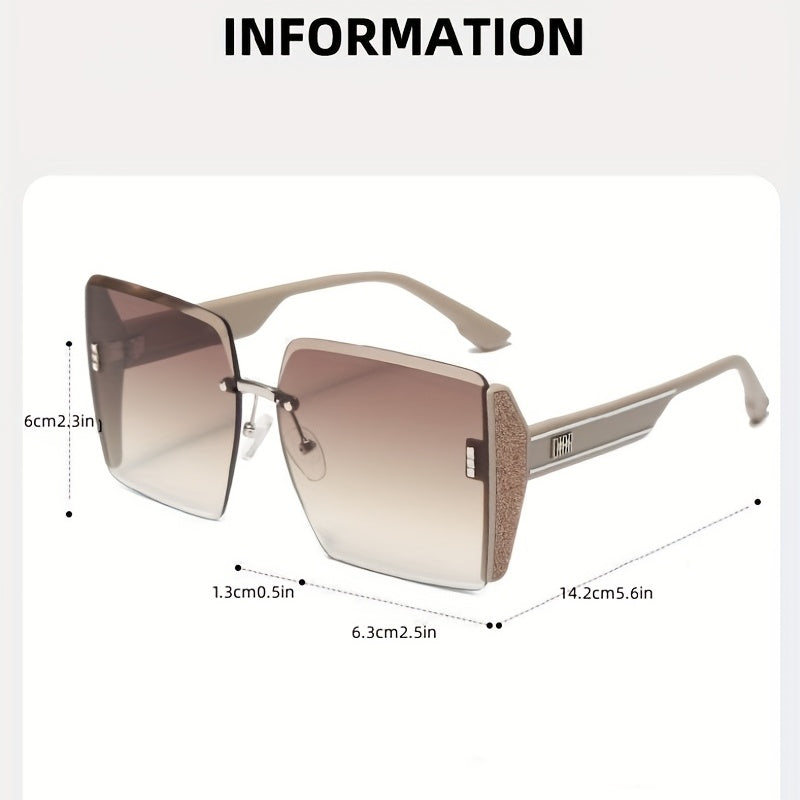 Square Sunglasses Casual Gradient Glasses UV400