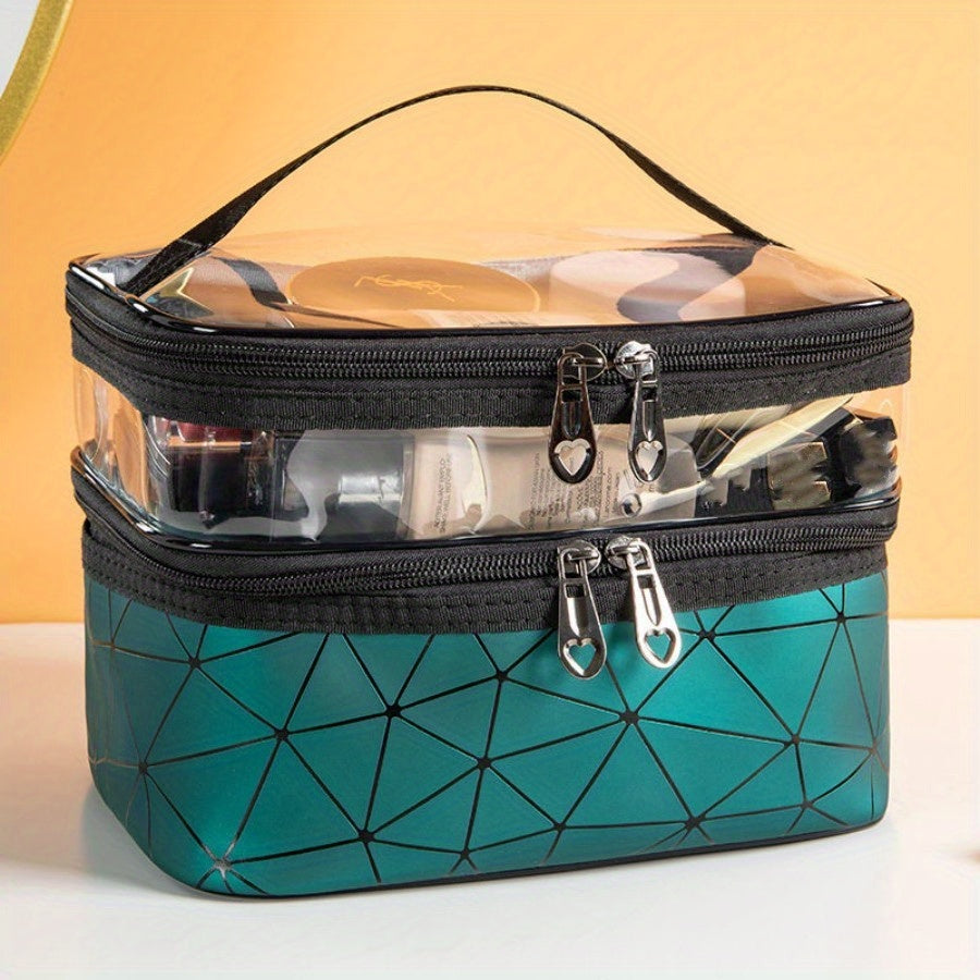 Waterproof Cosmetic Bag Large Capacity Makeup Pouch Toiletry Storage Travel Bag