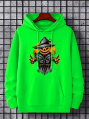 Men's Halloween Pumpkin Devil Hoodie Stylish & Stretchy
