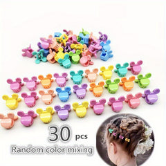 Random Cartoon Mouse Hair Clips Mini Claw Hair Accessories For Girls