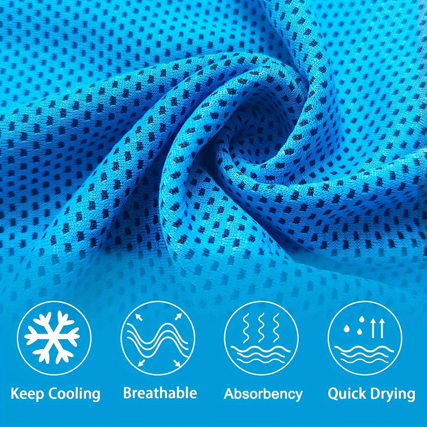 4pcs Cooling Sports Towel Microfiber Soft Breathable Towel for Yoga Gym Workout