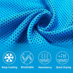 4pcs Cooling Sports Towel Microfiber Soft Breathable Towel for Yoga Gym Workout