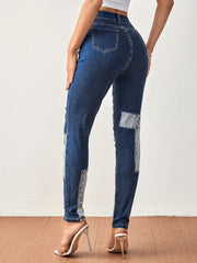 High Stretch Ripped Jeans Women's Denim Pants