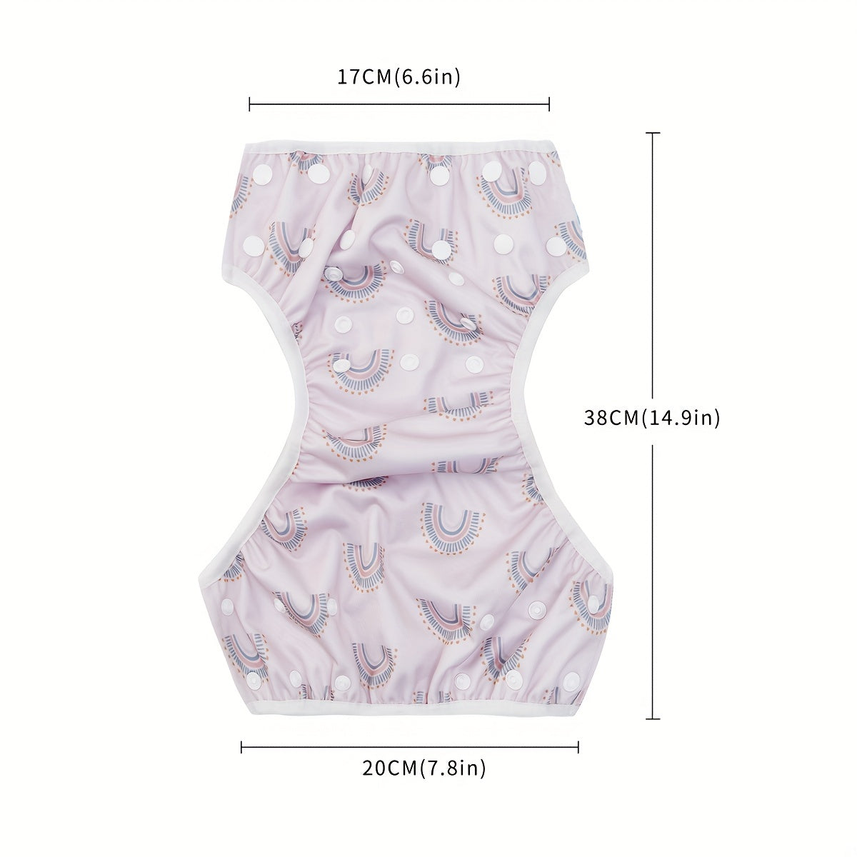 2pcs Rainbow Flower Set Swim Diaper Waterproof Adjustable Baby Swimming Diaper