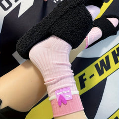 Girls Kids Silicone Love Crew Socks