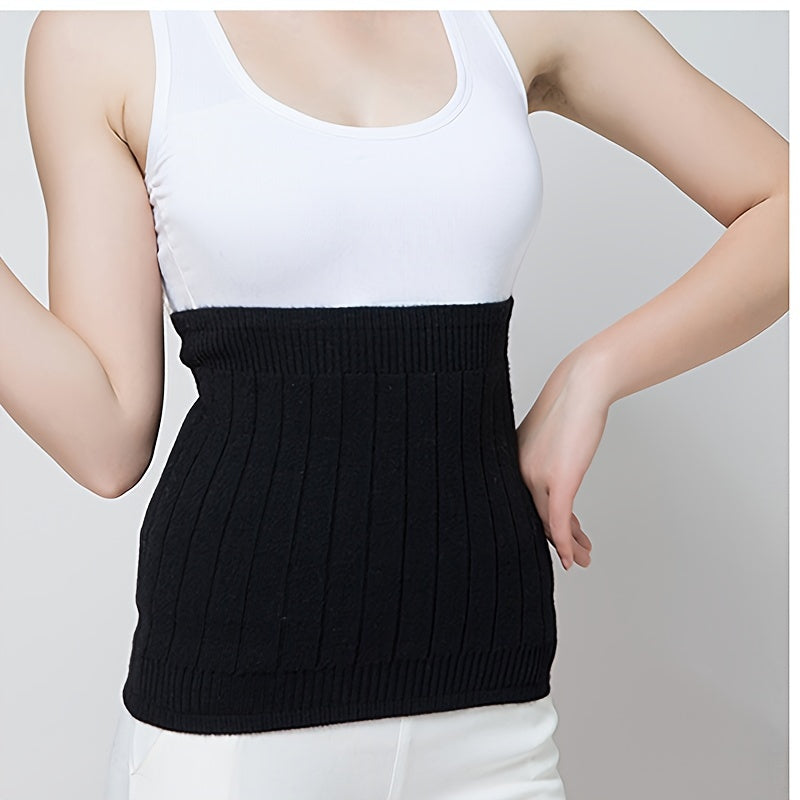 Warm Wool Waist Pad Girdle Men Women Thickened Lengthened Knitted