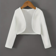 Stylish Open Front Crop Jacket for Women