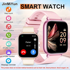 JinMiYun Full Touch Smartwatch, Wireless Calling, Sports Modes