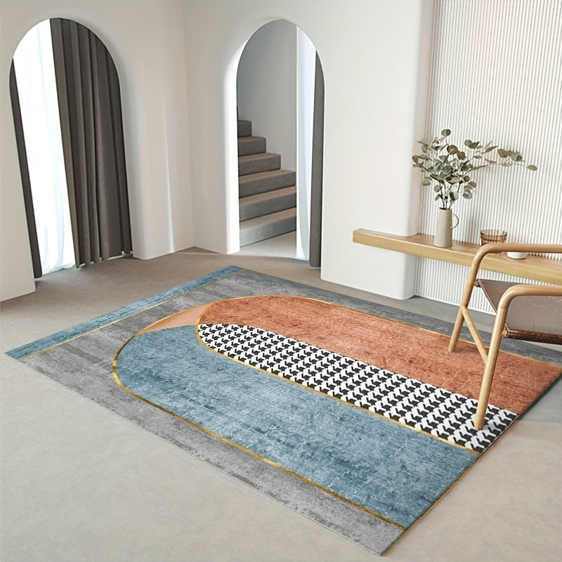 Modern Abstract Geometric Area Rug - Nordic Morandi - Non Shedding Floor Carpet
