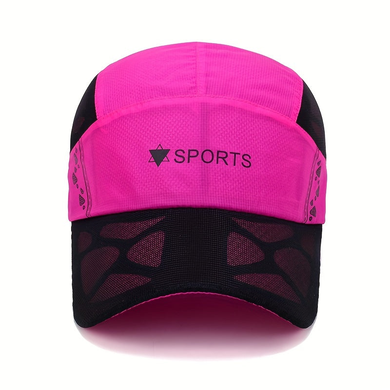 Mesh Breathable Sports Baseball Cap Quick Drying Sun Hat Lightweight