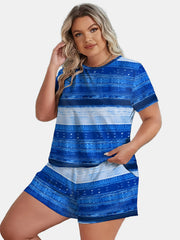 Striped Tee & Shorts Pajama Set