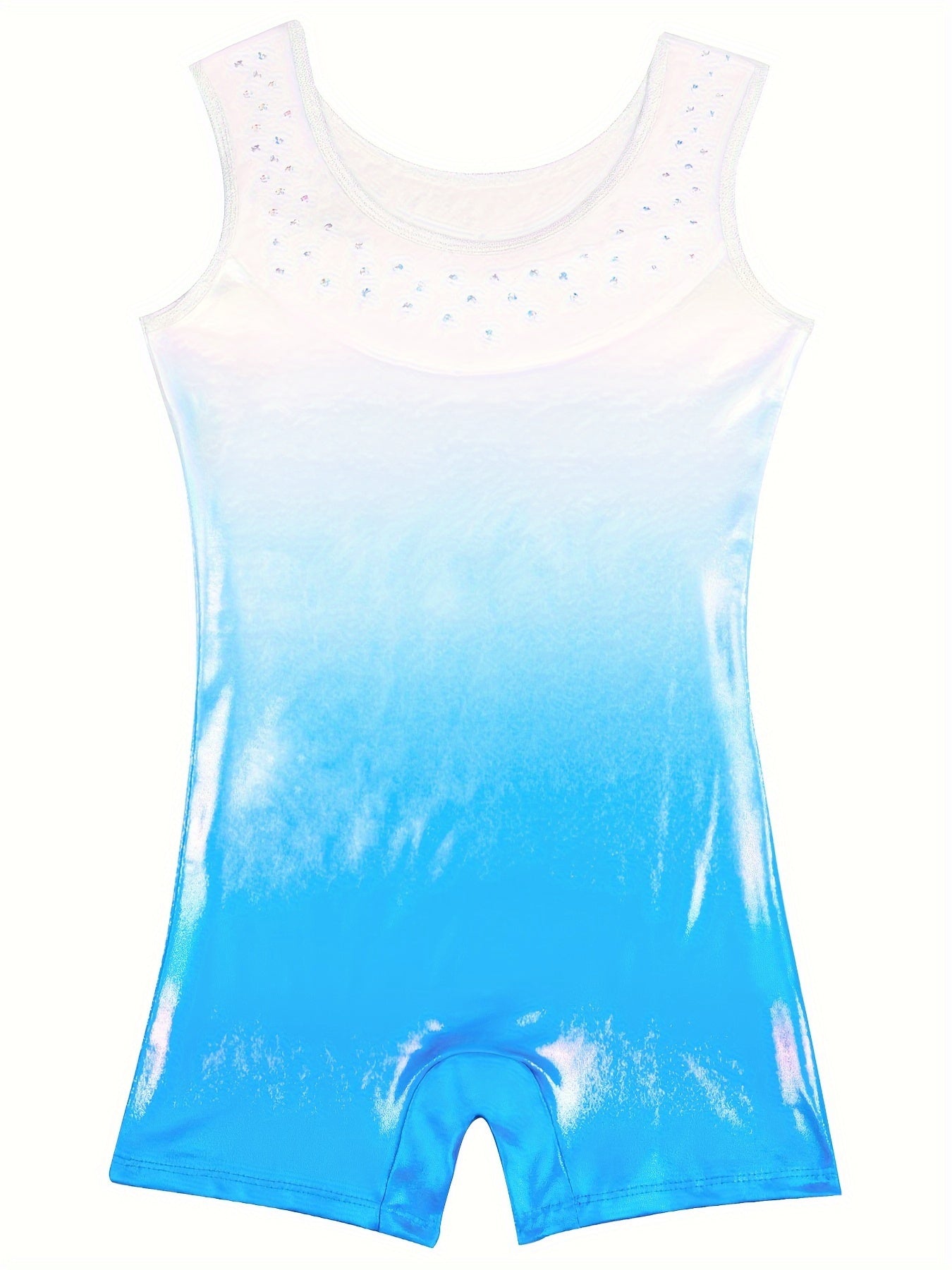 Girls Gradient Ballet Leotard Sleeveless Dancing Suit Kids Gift