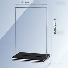 3pcs Acrylic Display Board Desktop Conference Table Card List Table Sign