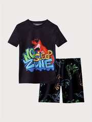 Boys Game Console Pajama Set Short Sleeve Top & Shorts