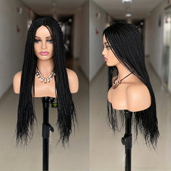 Ombre 66 04 Cm Straight Long Box Braided Wigs Synthetic Braids Wigs For Women