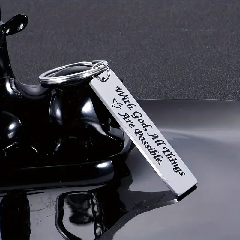 Faith Gift Keychain For Friends Birthday Graduation Gift