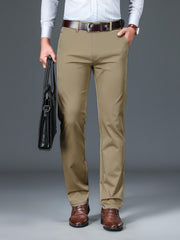 Men's Classic Formal Stretch Dress Pants for Spring Summer Business