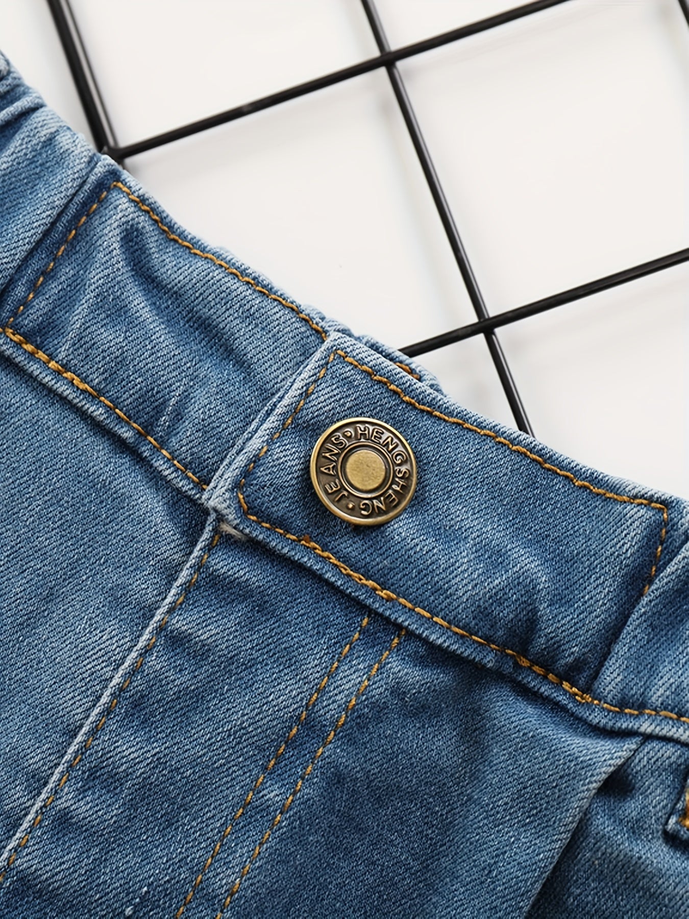 Girls Loose Fit Denim Pants Casual Jeans For Kids