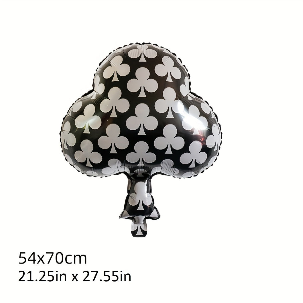 Poker Card Cube Aluminum Film Balloon for Birthday Party Decoration