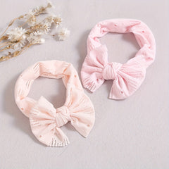 Lace Bow Elastic Headband Wide Hairbands for Baby Girls
