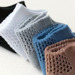 5 Pairs Mesh Low Cut Socks for Men