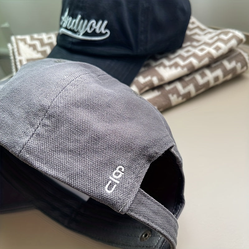 Embroidered Baseball Cap Retro Casual Peaked Cap