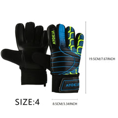 MYOKIA 1 Pair Goalkeeper Goalie Soccer Gloves Anti Slip Latex Gloves