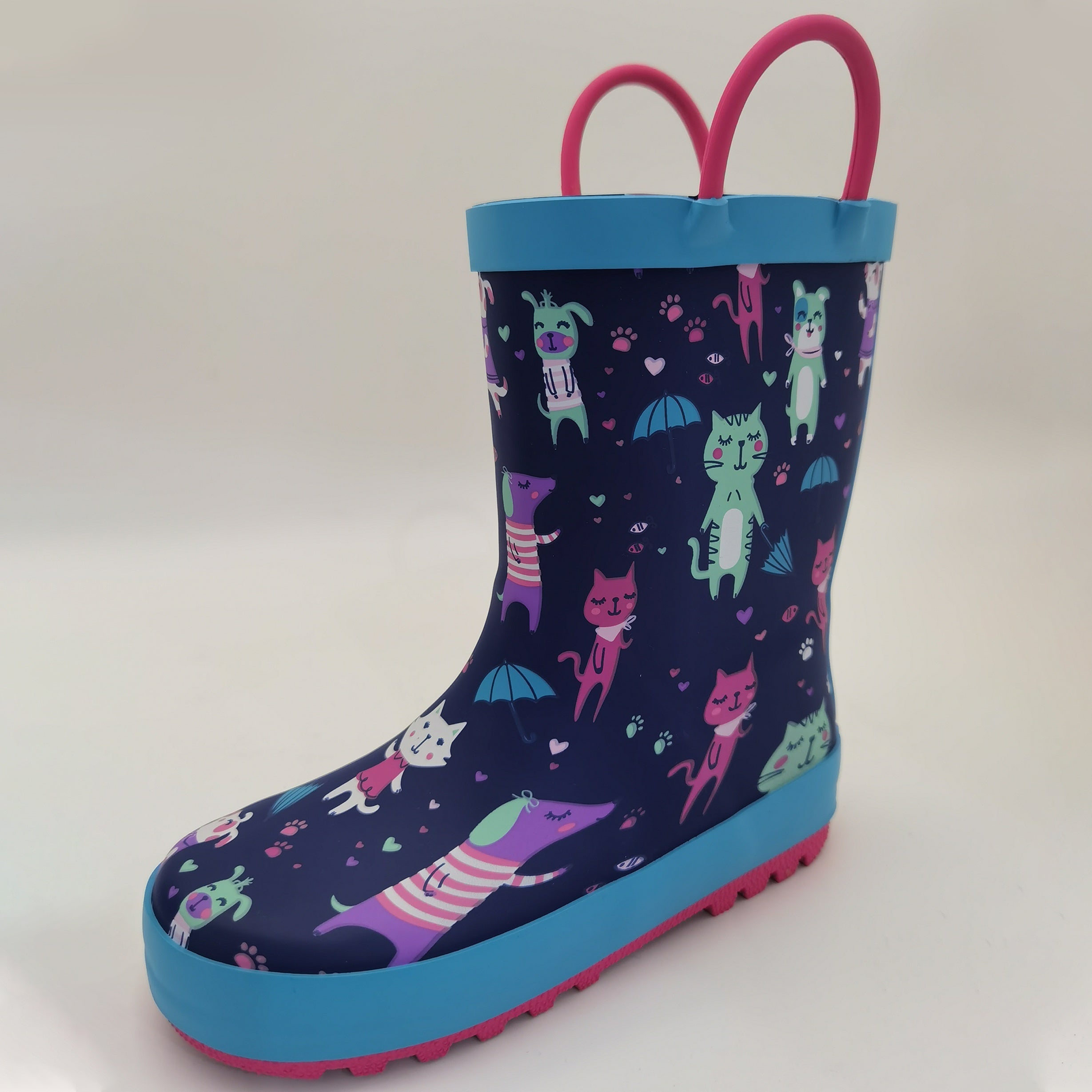 Girls Cartoon Rain Boots Non Slip Waterproof Outdoor Travel All Seasons