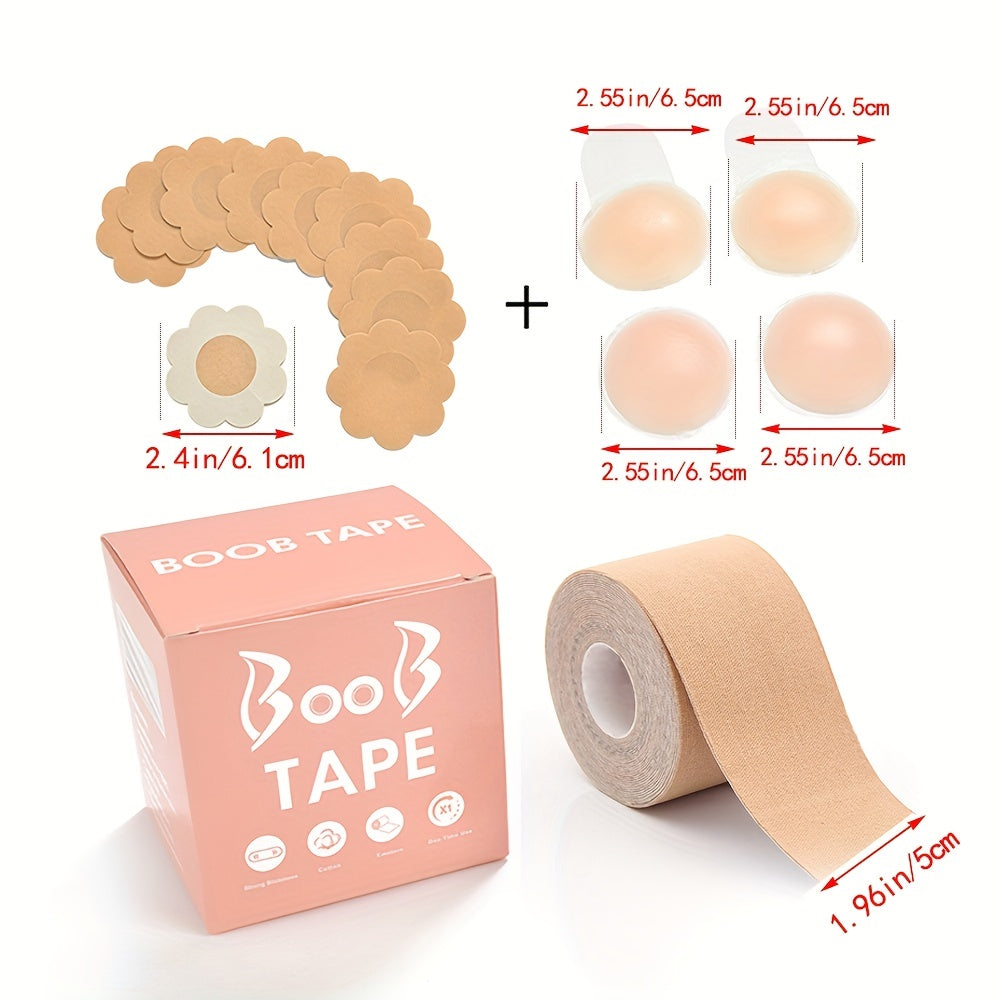 Invisible Lingerie Accessories Set Nipple Pasties & Bodytape