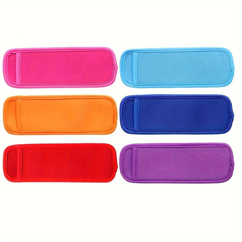 6pcs Ice Pop Sleeves Neoprene Insulator Sleeves 6 Colors