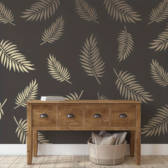 Large Reusable Palm Leaves Wall Stencil - Home Painting Decor
