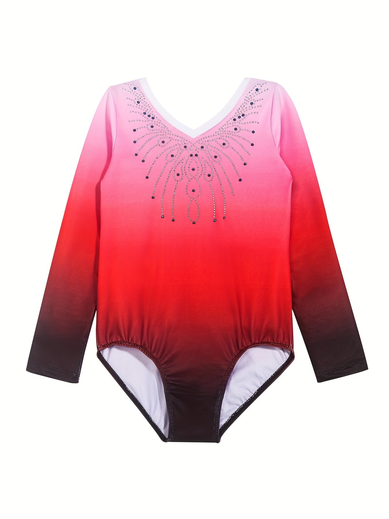 Long Sleeve Gymnastics Leotards Athletic Ballet Dance Costume