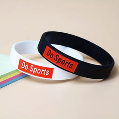 2 Pcs Inspirational Silicone Bracelet for Women