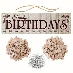 Family Birthday Board Hanging Calendar Wall Decoration