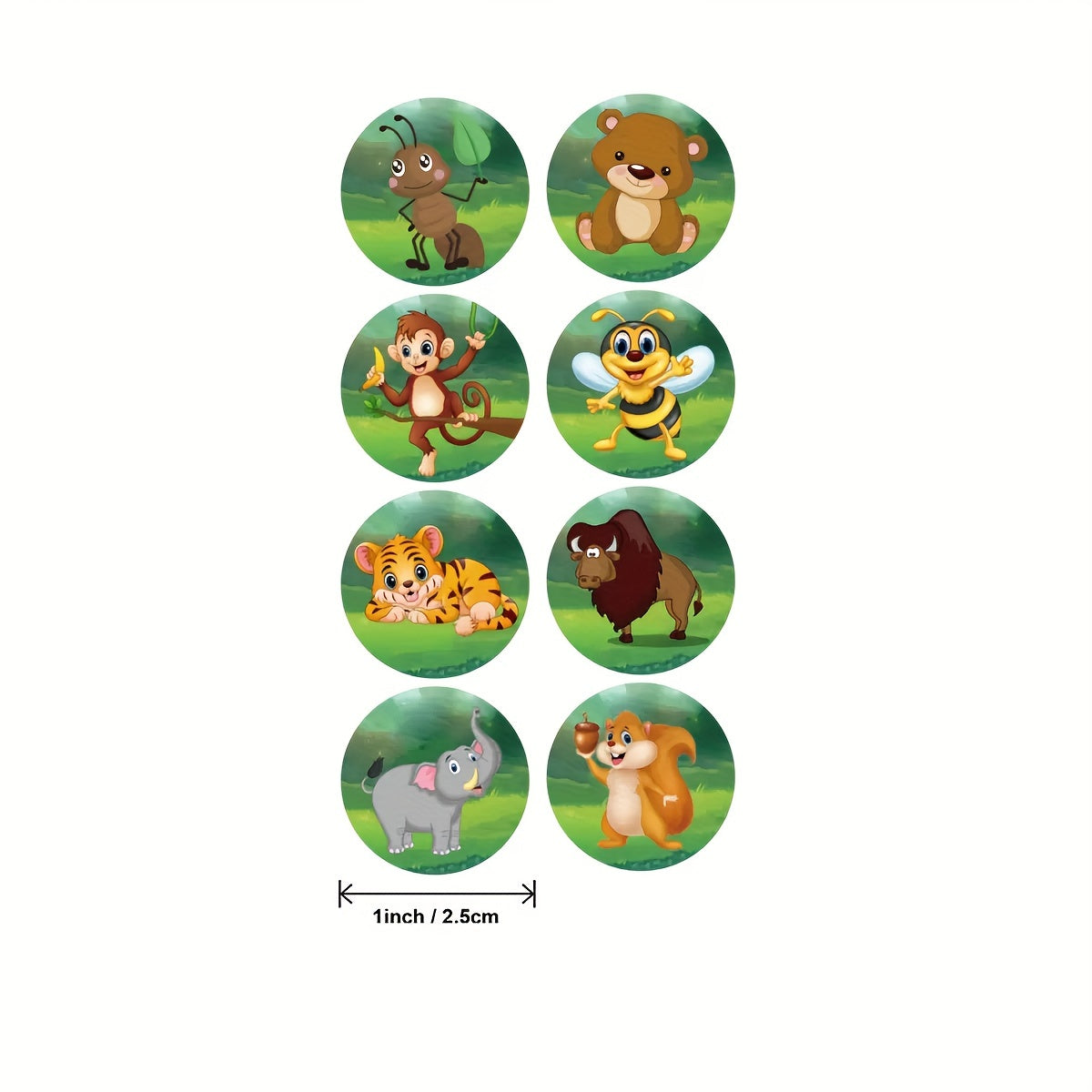 500pcs Zoo Animal Stickers Teacher Aid School Supplies
