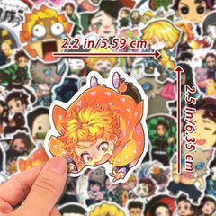 50pcs Anime Stickers Waterproof for Water Bottles Laptop