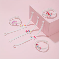 Cartoon Unicorn PVC Bracelet Adjustable Bangle