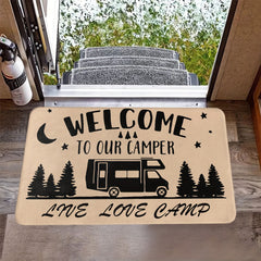 Non-Slip RV Floor Mat 50x80cm Letter Pattern