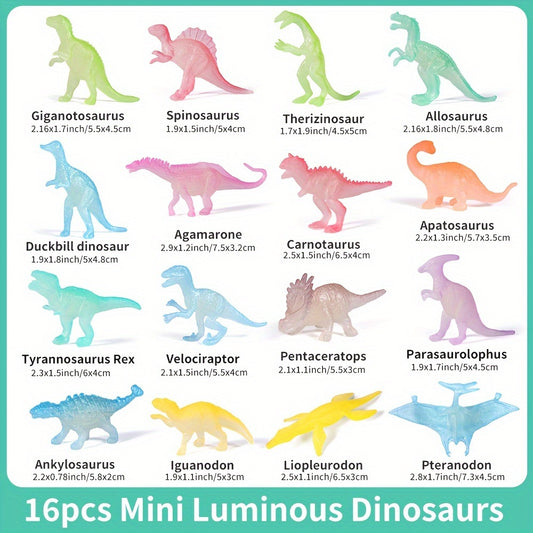Mini Glow-in-the-Dark Dinosaur Model Toy