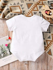 Elephant Print Onesies Short Sleeve Romper for Baby Boys & Girls