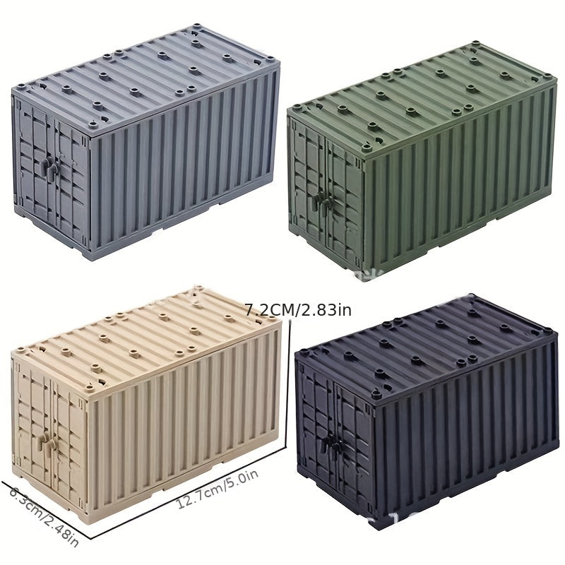 3 in 1 Military Container Building Blocks Educational Toys
