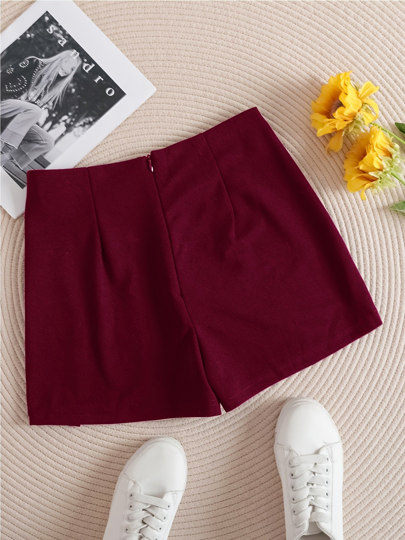 Ring Linked Skorts High Waist Comfy Shorts