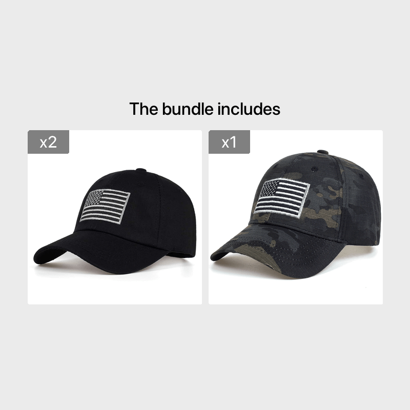American Flag Embroidered Baseball Cap