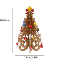 Wooden Christmas Tree Ornaments DIY Christmas Decoration