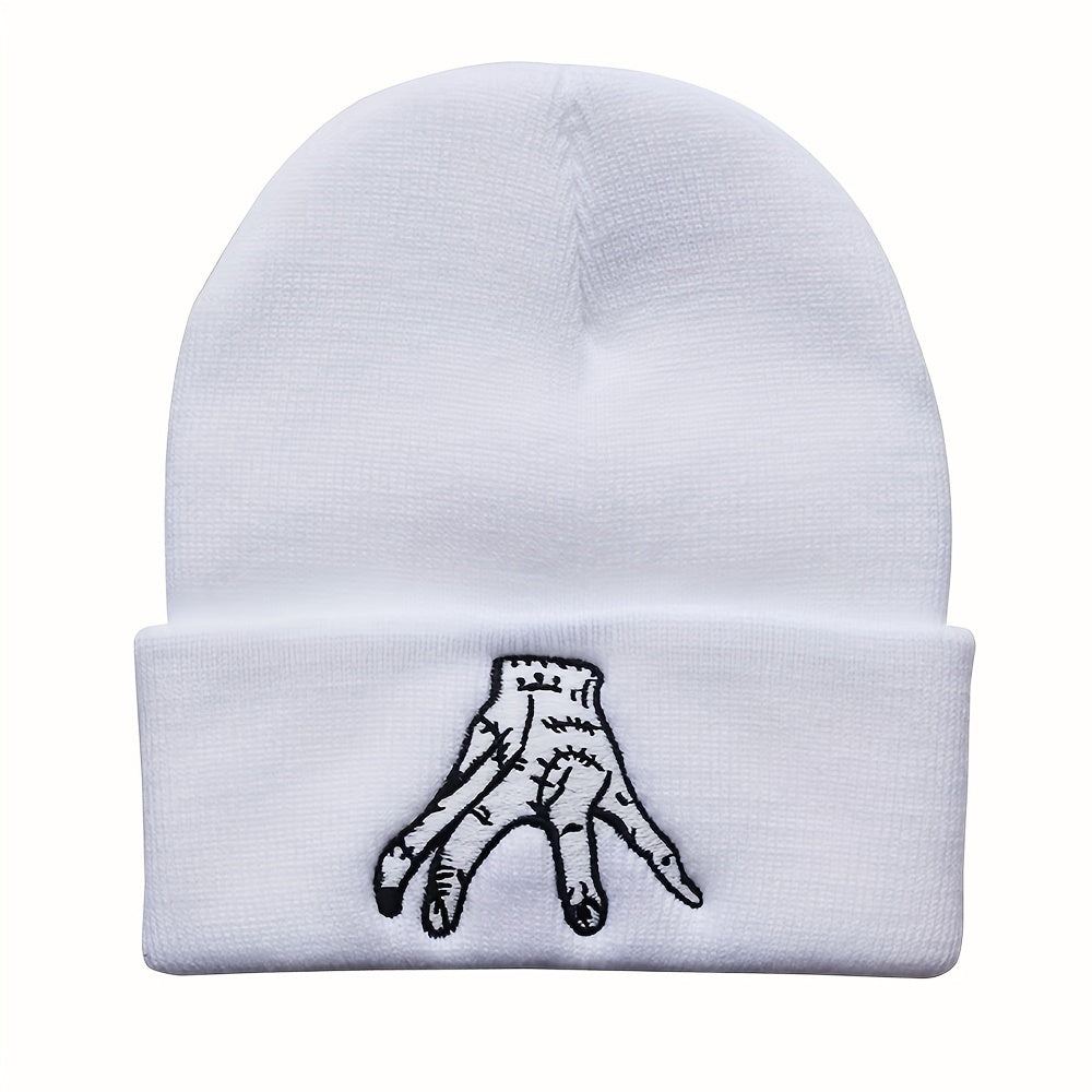 Embroidery Beanie Hip Hop Knit Hat Warm Knit Hat Unisex Casual Ski Hats