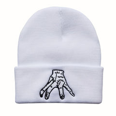 Embroidery Beanie Hip Hop Knit Hat Warm Knit Hat Unisex Casual Ski Hats