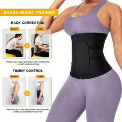 Zipper Waist Trainer Corset Belt Workout Waist Cincher Shapewear